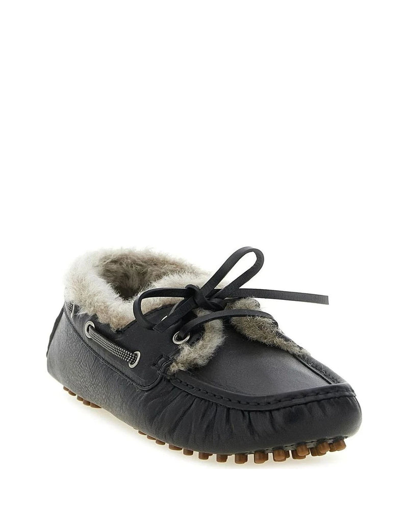 Brunello Cucinelli Loafers in black, Calfskin Leather — view 2