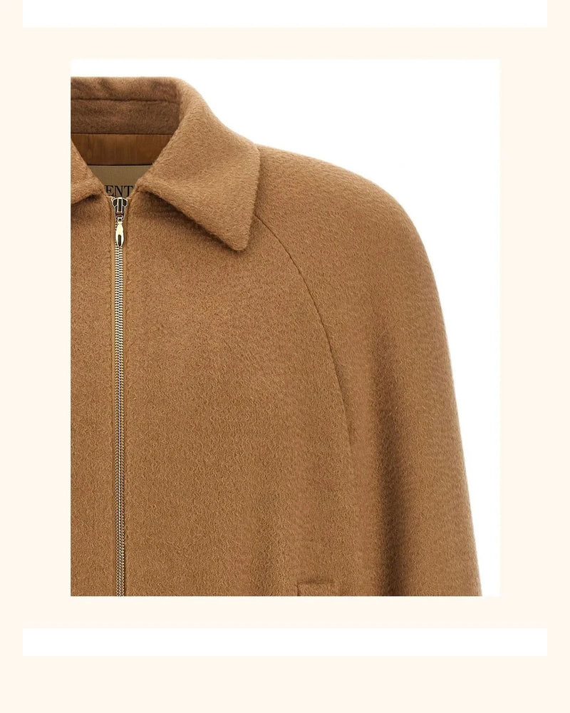 Valentino Garavani Bomber Jacket in brown, Lamb Fur — view 3