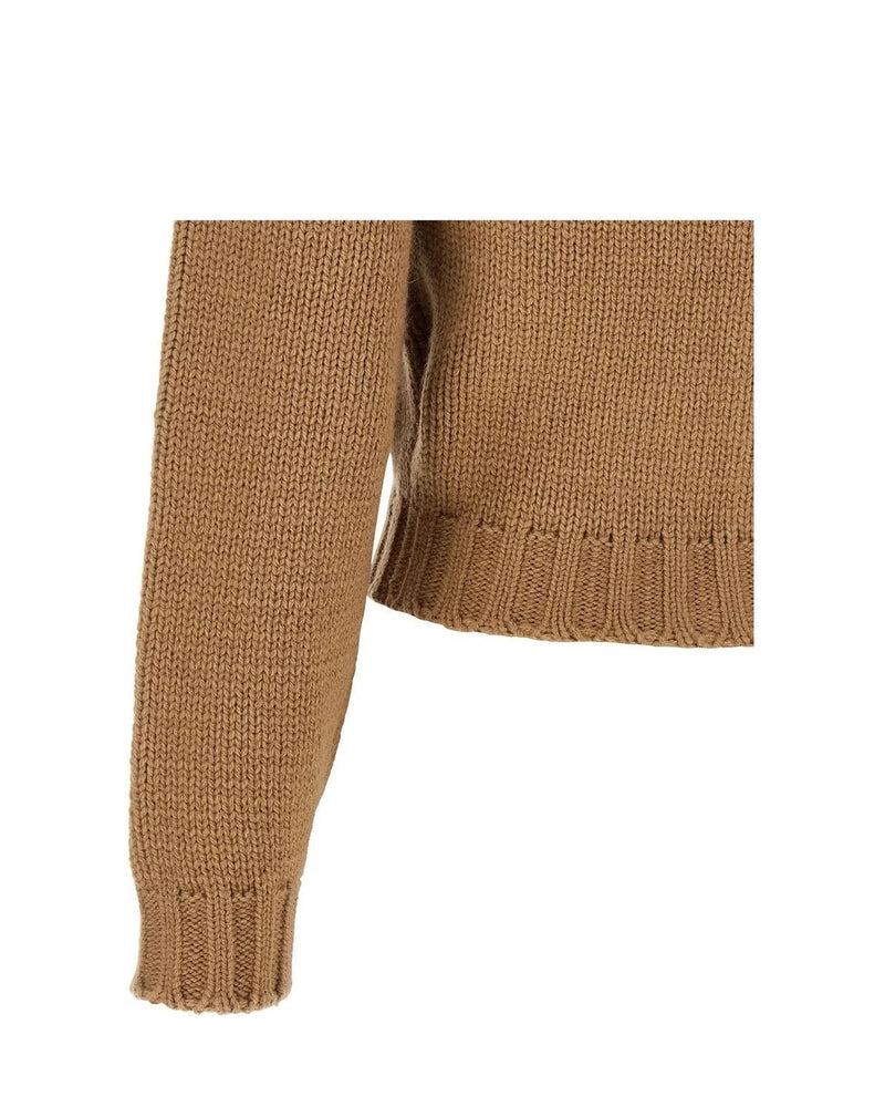 MM6 Maison Margiela Cardigan in beige, Wool — view 4