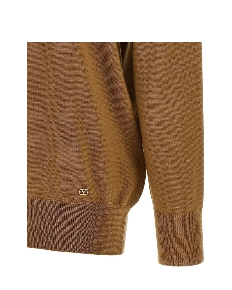 Valentino Garavani Cardigan in brown, Cashmere — view 4