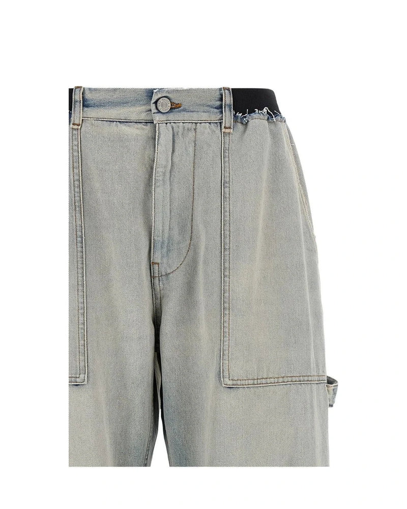 MM6 Maison Margiela Jean in blue, Cotton — view 3