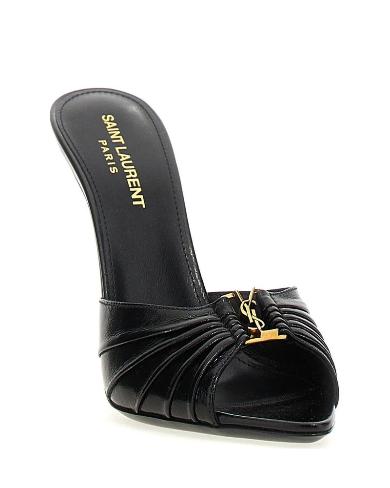 Saint Laurent Sandals in black, Lamb Leather — view 2