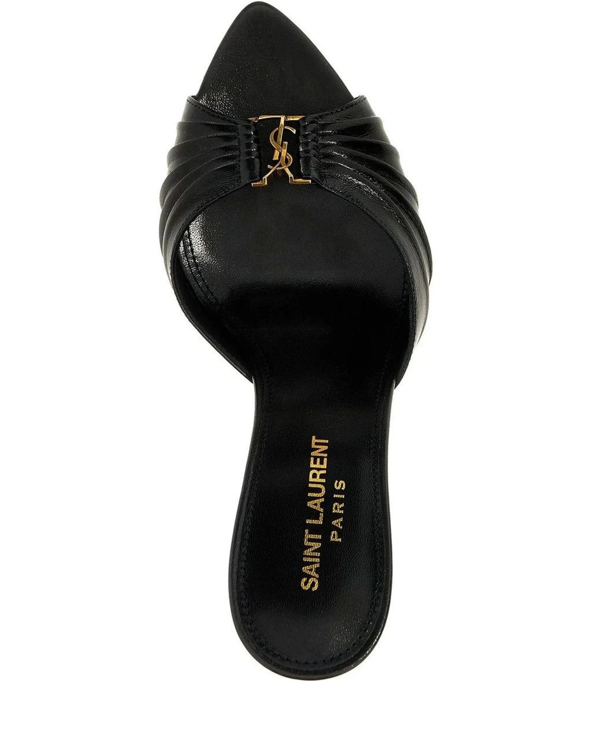Saint Laurent Sandals in black, Lamb Leather — view 4