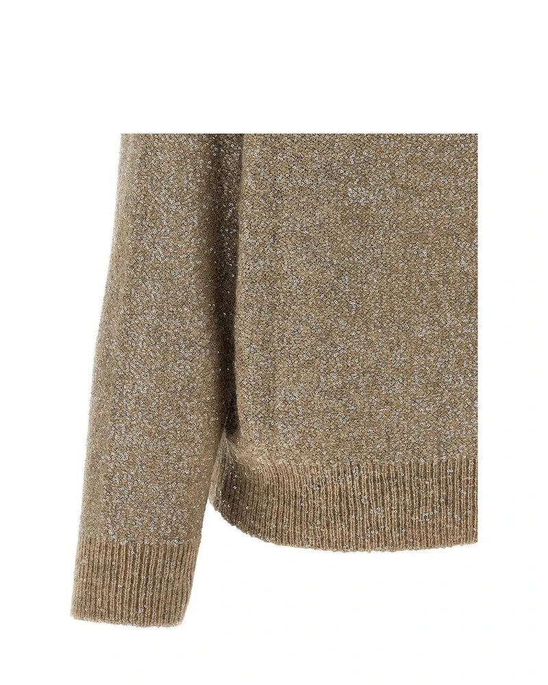 Brunello Cucinelli Sweater in beige, Polyamide — view 4