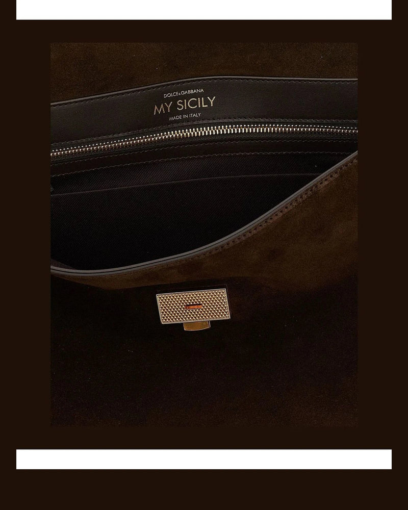 Dolce & Gabbana Satchel Bag in brown, Pvc — view 4