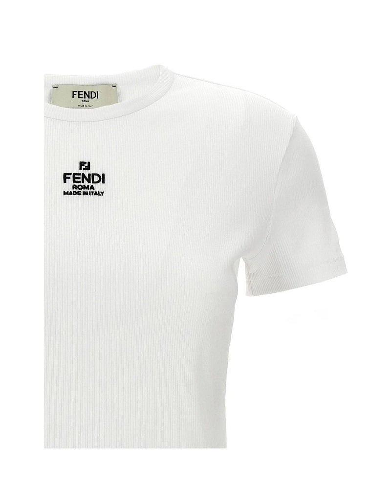 Fendi T-Shirt in white, Cotton — view 3