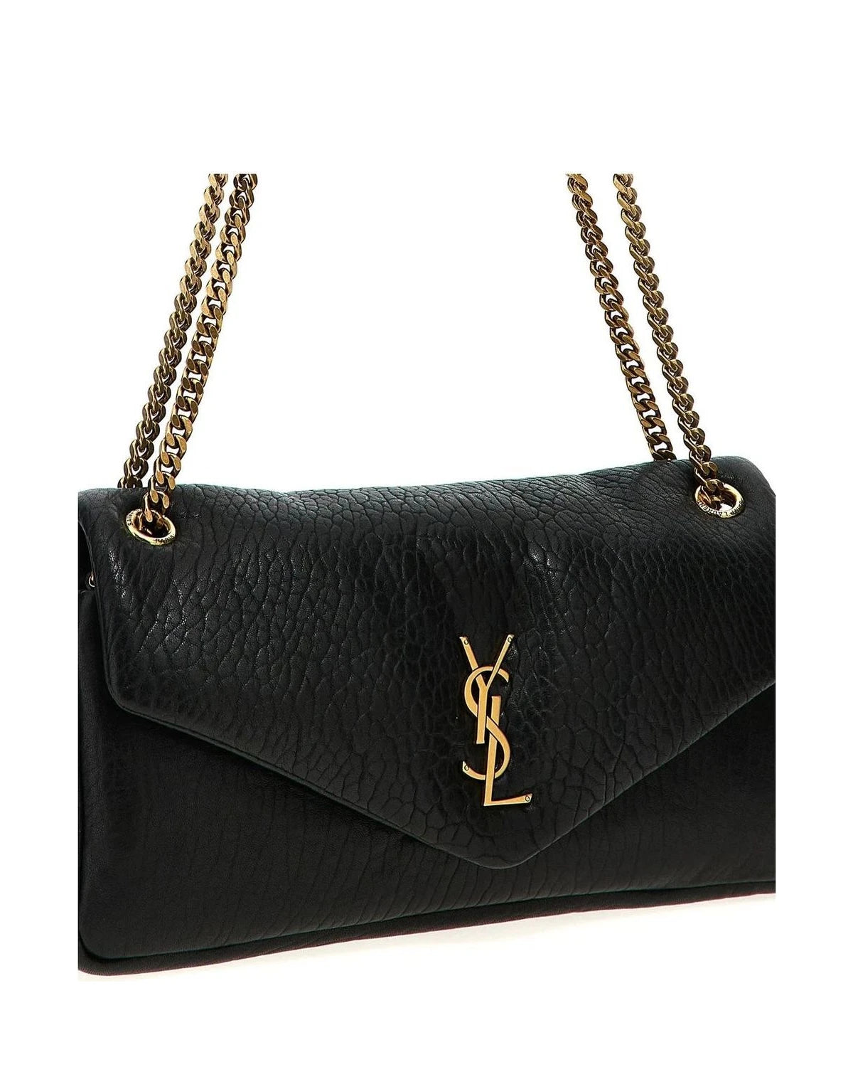 Saint Laurent Shoulder Bag in black, Leather — view 3