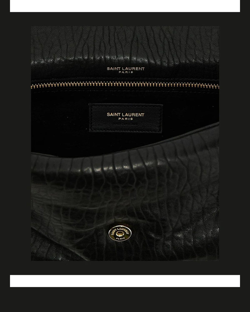 Saint Laurent Shoulder Bag in black, Leather — view 4
