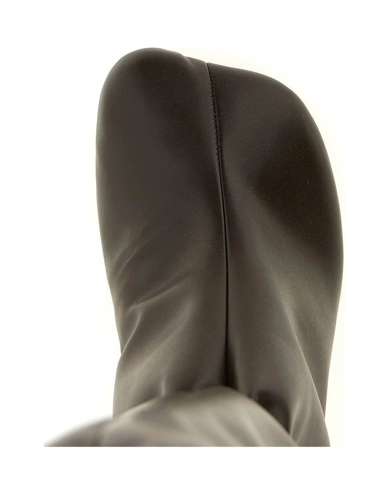 MM6 Maison Margiela Knee High Boots in brown, Polyurethane — view 4