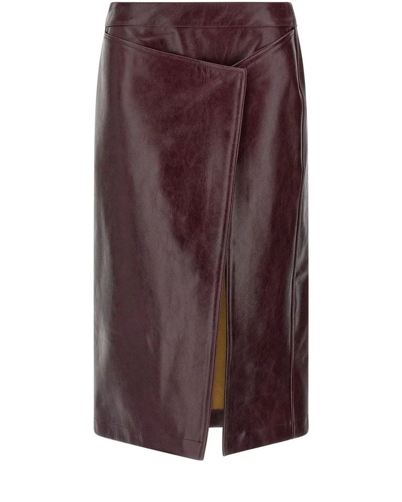 Armarium Skirt in red, Cow Leather