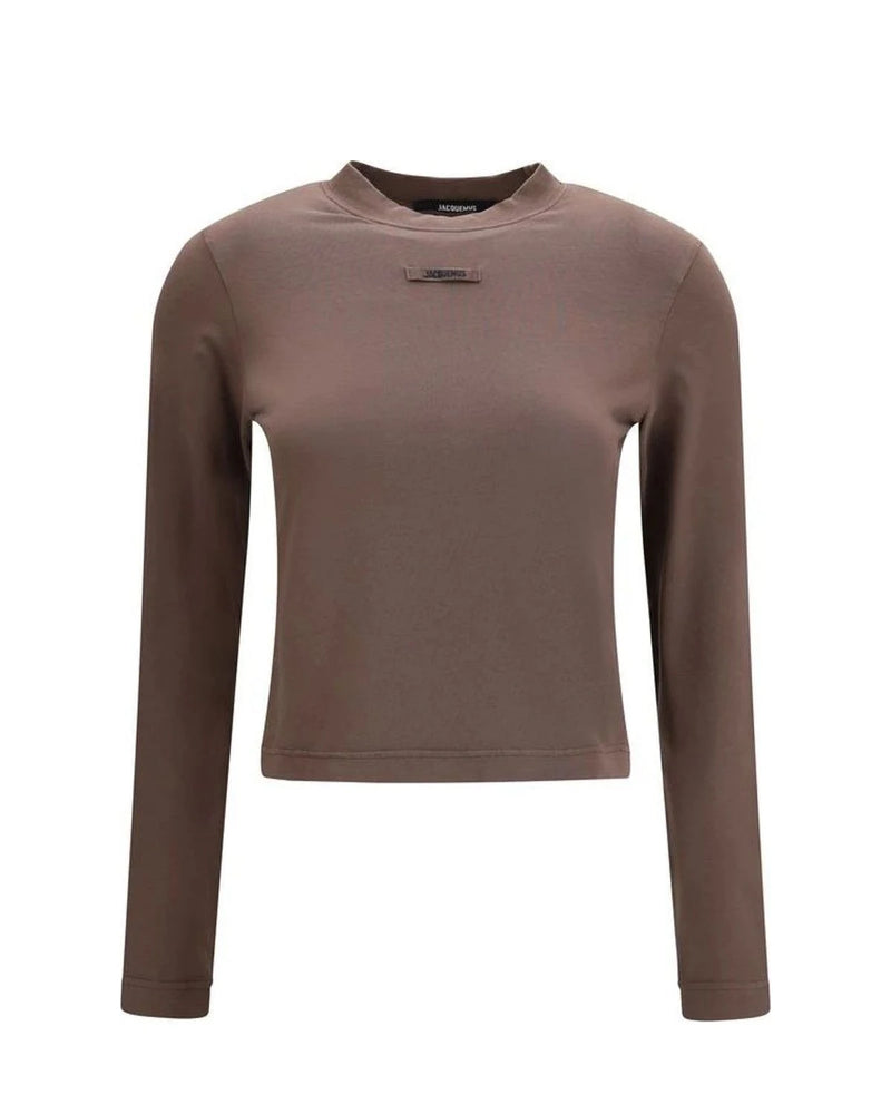 Jacquemus T-Shirt in brown, Cotton