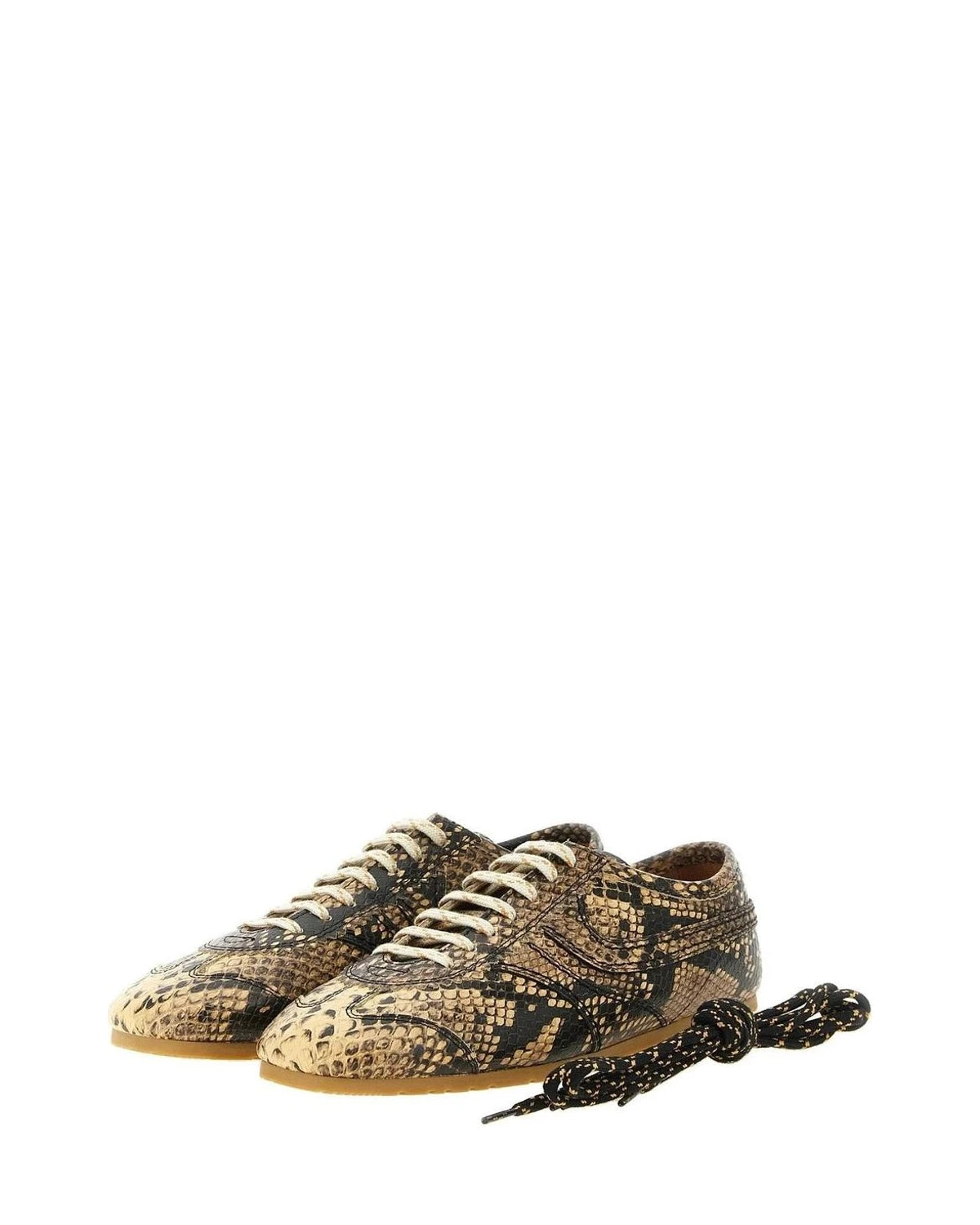 Dries Van Noten Sneakers in beige, Calfskin Leather — view 2