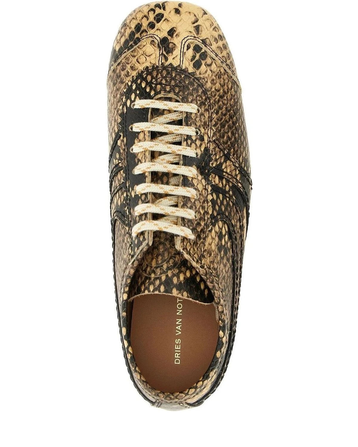 Dries Van Noten Sneakers in beige, Calfskin Leather — view 5