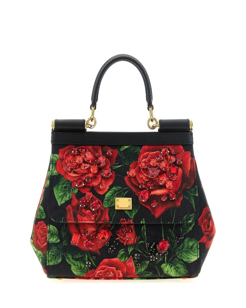 Dolce & Gabbana Satchel Bag in red, Cotton