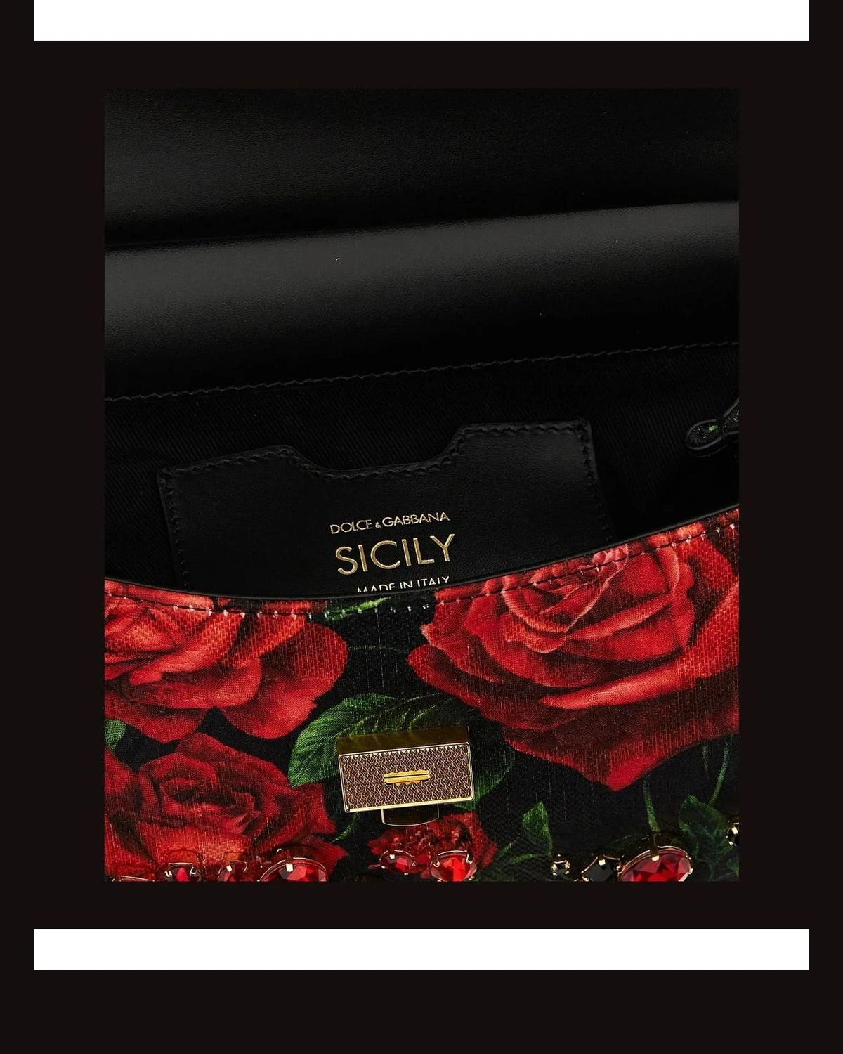 Dolce & Gabbana Satchel Bag in red, Cotton — view 4
