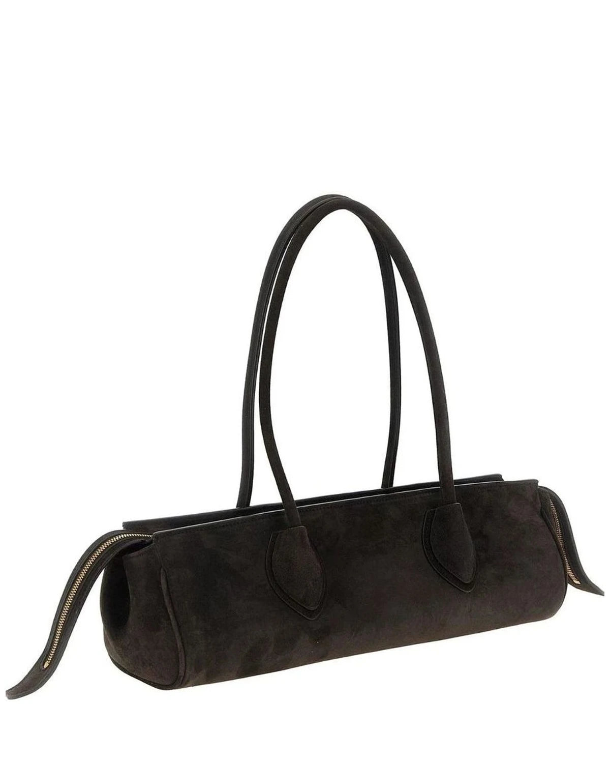 Khaite Shoulder Bag in brown, Calfskin Leather — view 2