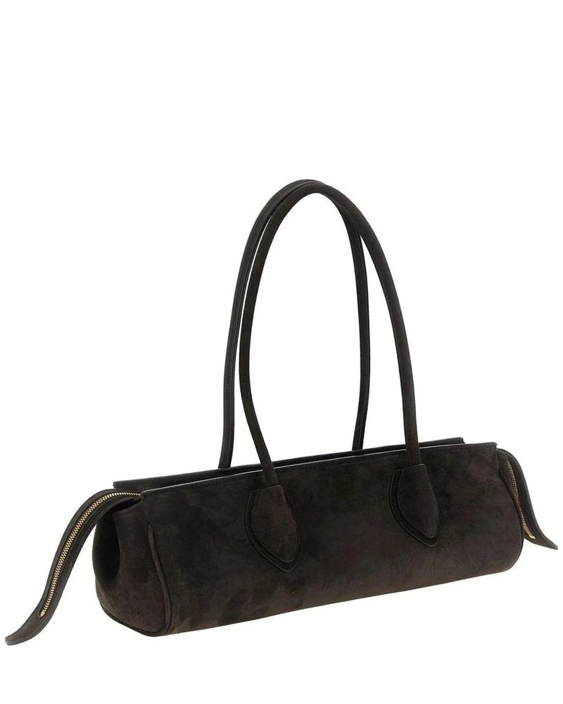 Khaite Shoulder Bag in brown, Calfskin Leather — view 2