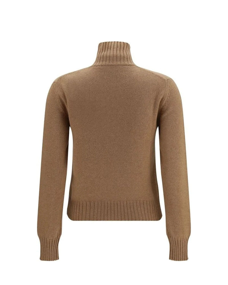 Ami Paris Sweater in brown, Kashmir — view 2