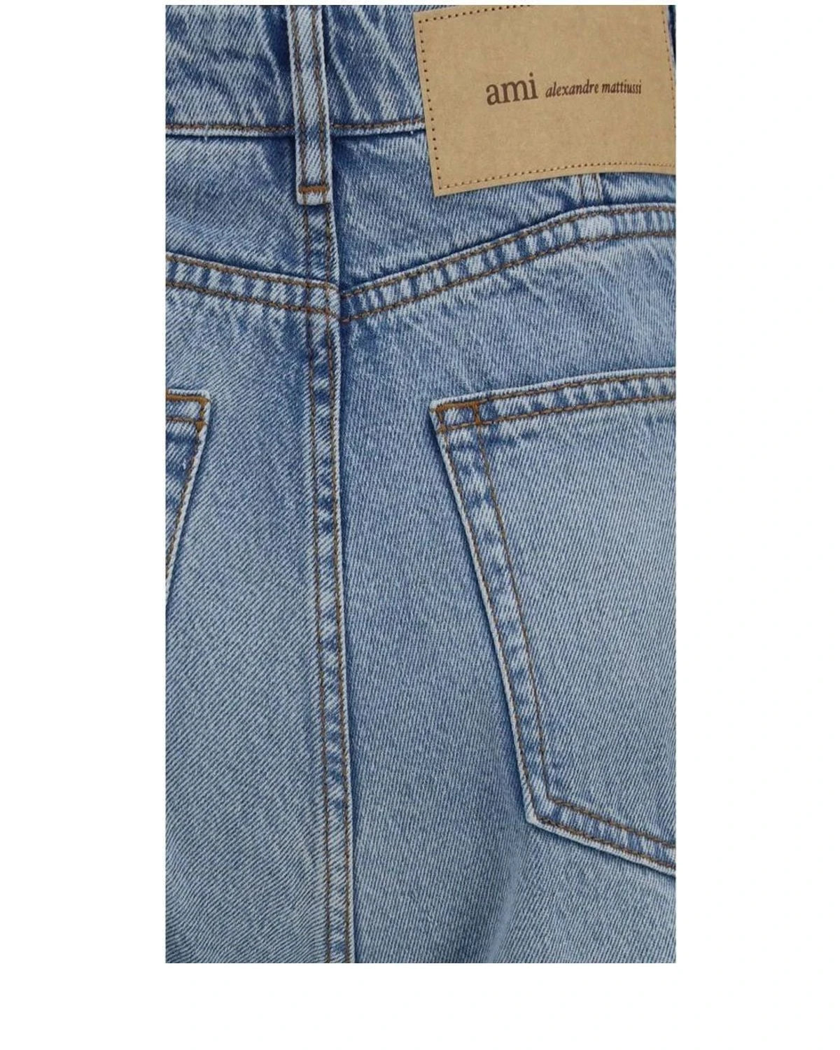 Ami Paris Jean in blue, Cotton — view 3