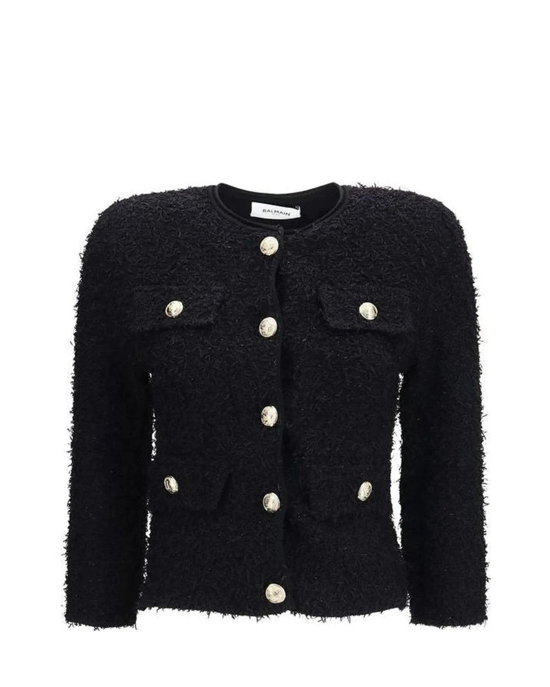 Balmain Bolero Jacket in black, Viscose