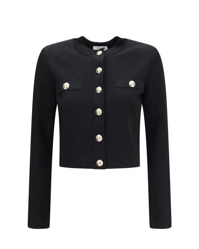 Balmain Cardigan in black, Viscose
