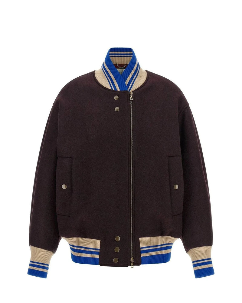 Dries Van Noten Varsity Jacket in purple