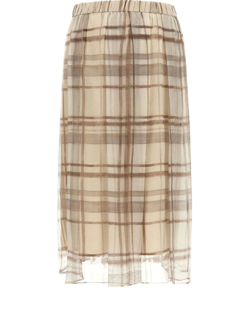 Brunello Cucinelli Skirt in beige — view 2