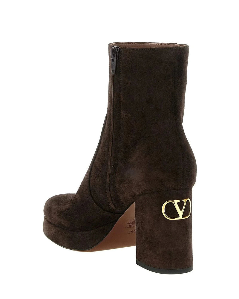 Valentino Garavani Ankle Boots in brown — view 3