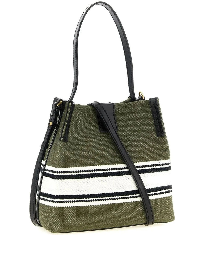 Balmain Shoulder Bag in green, Cotton — view 2
