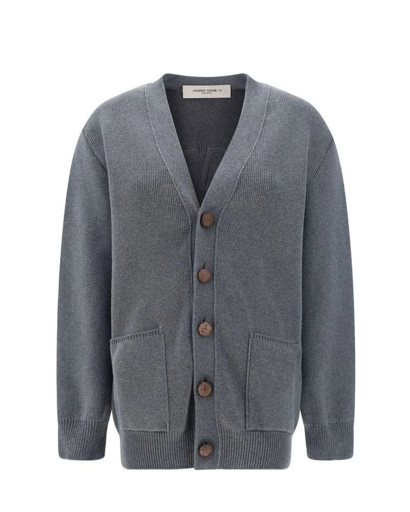 Golden Goose Cardigan in gray, Cotton