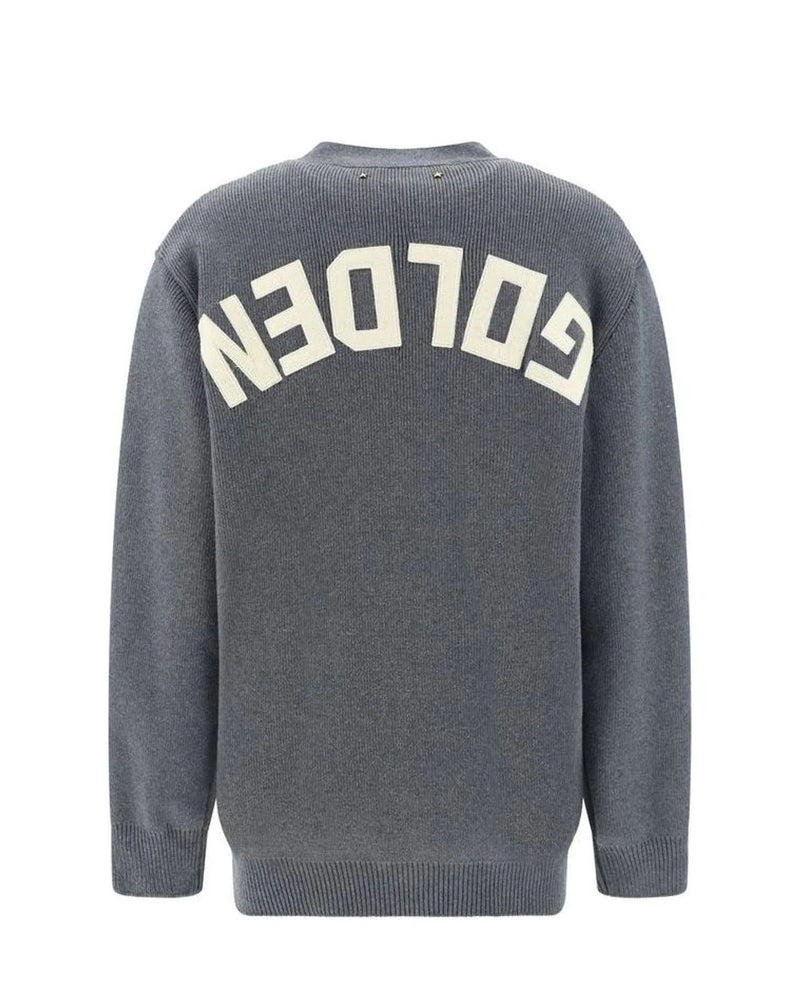 Golden Goose Cardigan in gray, Cotton — view 2