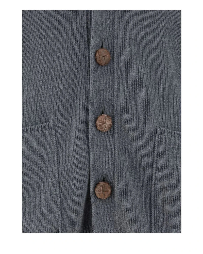 Golden Goose Cardigan in gray, Cotton — view 3