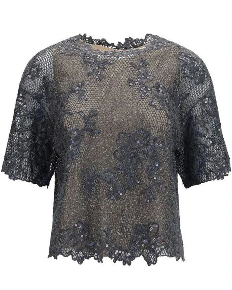 Brunello Cucinelli Blouse in gray, Mohair