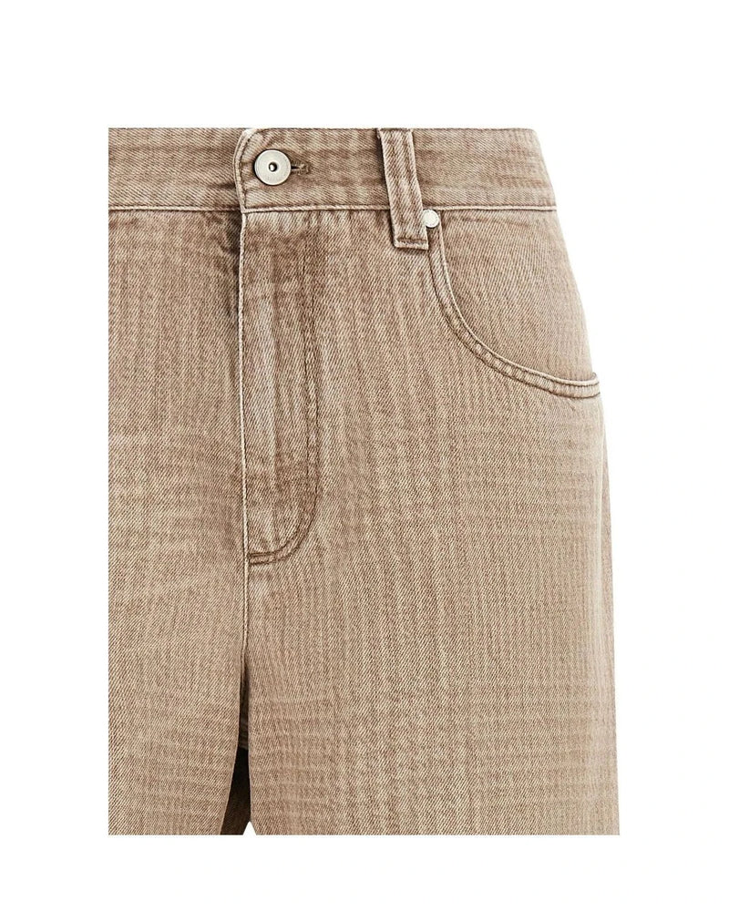 Brunello Cucinelli Jean in beige, Cotton — view 3