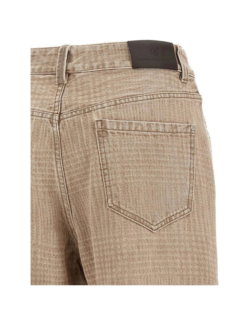 Brunello Cucinelli Jean in beige, Cotton — view 4