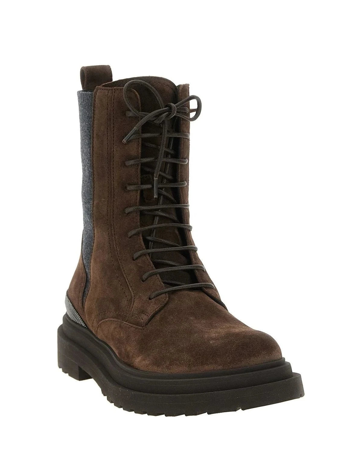 Brunello Cucinelli Boots in brown, Calfskin Leather — view 2