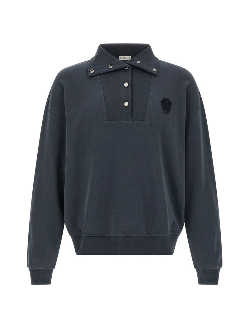 Brunello Cucinelli Sweatshirt in blue, Cotton