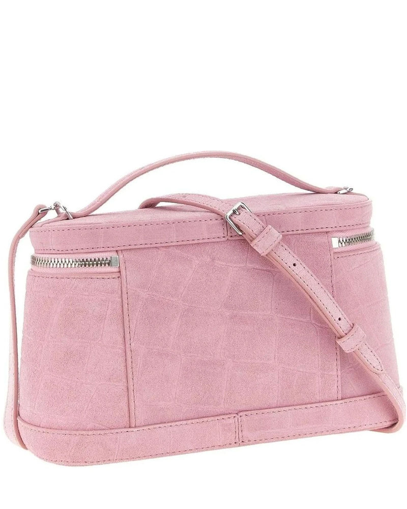 Jacquemus Makeup Bag in pink, Calfskin Leather — view 2