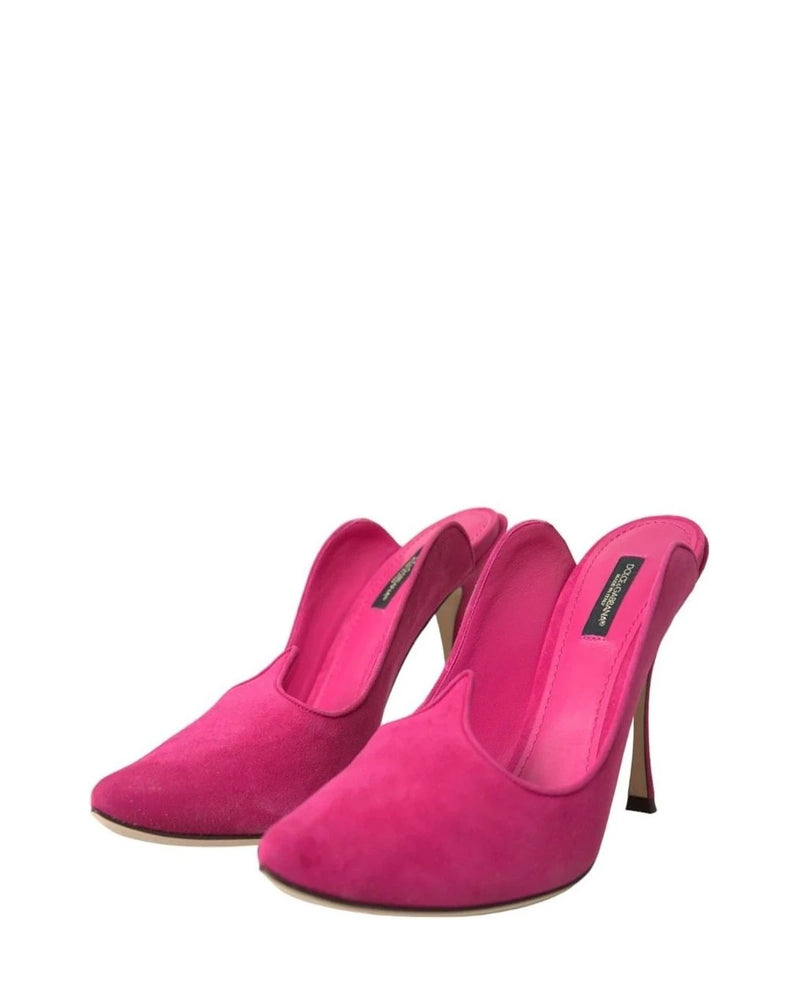 Dolce & Gabbana Mules in pink, Leather — view 4