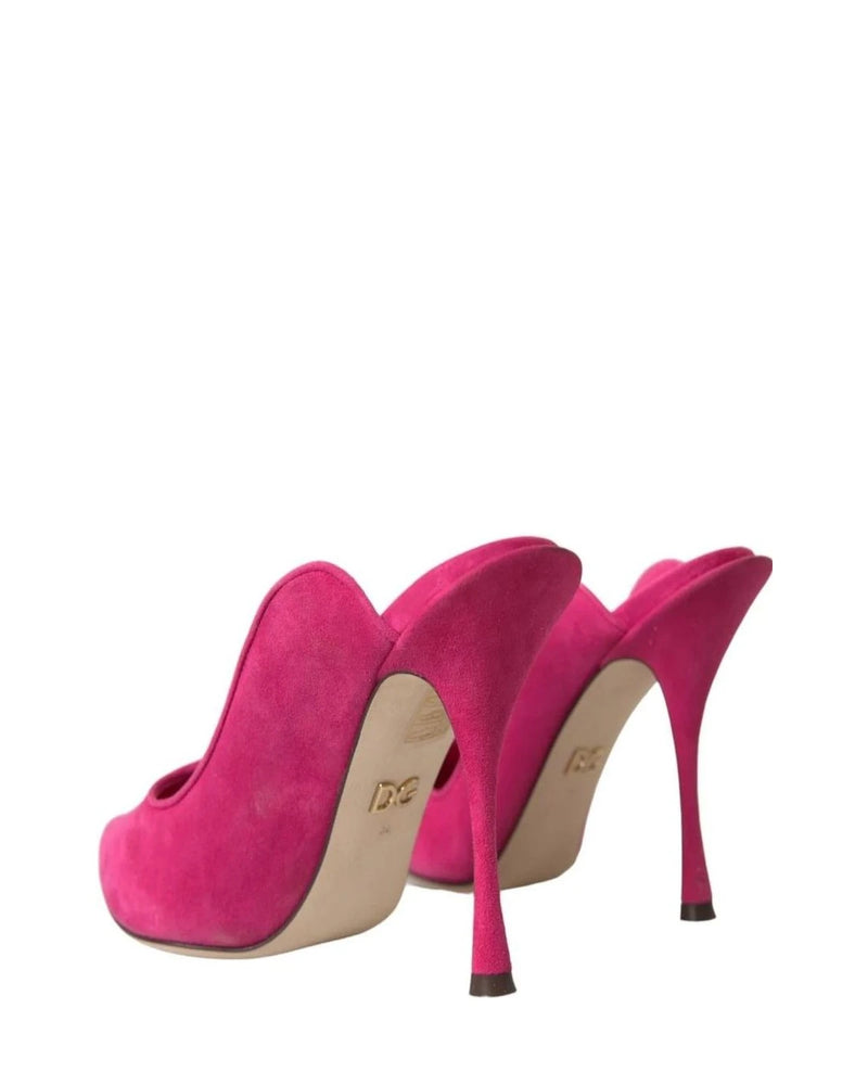 Dolce & Gabbana Mules in pink, Leather — view 5