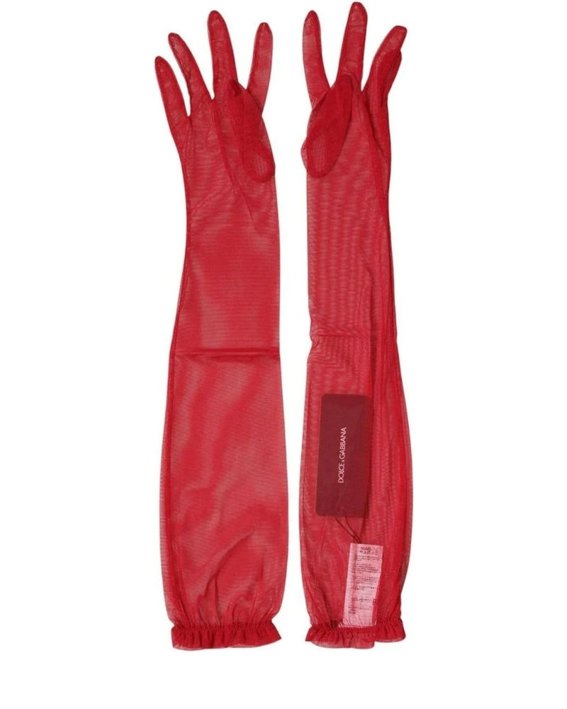 Dolce & Gabbana Bridal Glove in red, Acetate — view 4