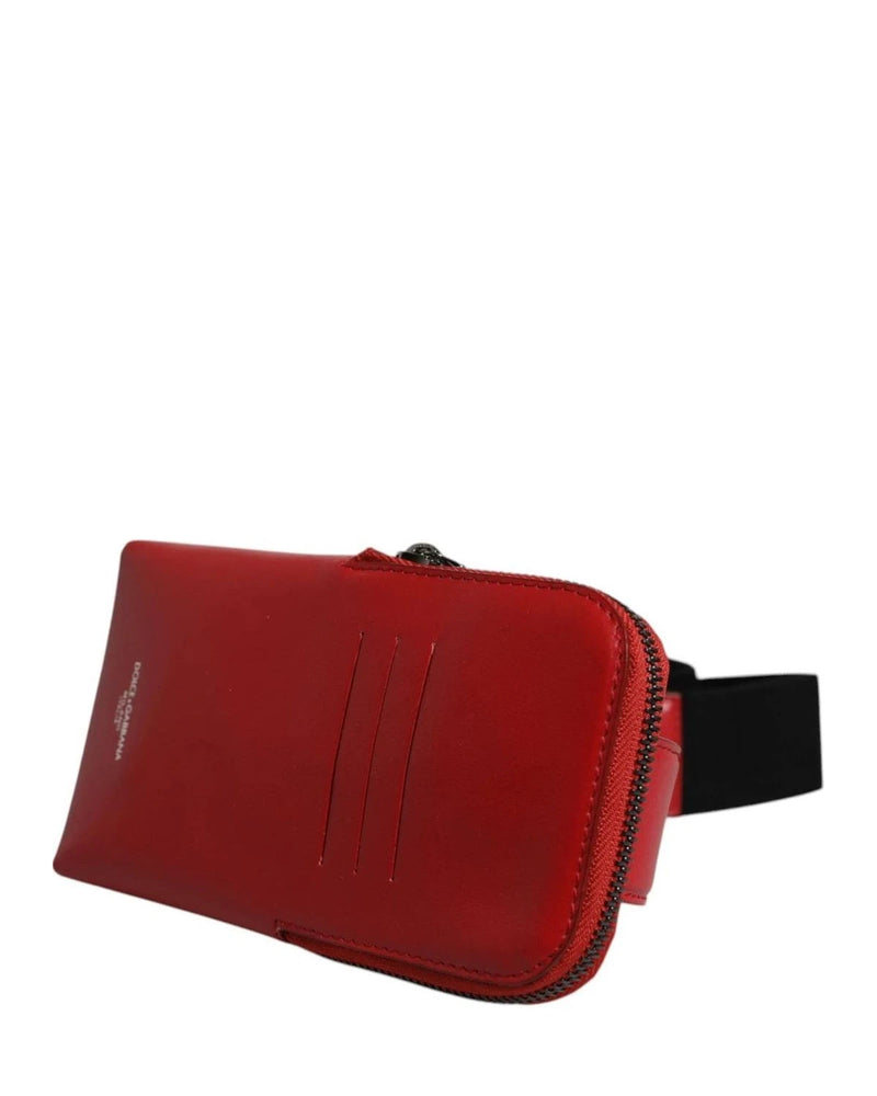 Dolce & Gabbana Cross Body Bag in red, Viscose — view 3