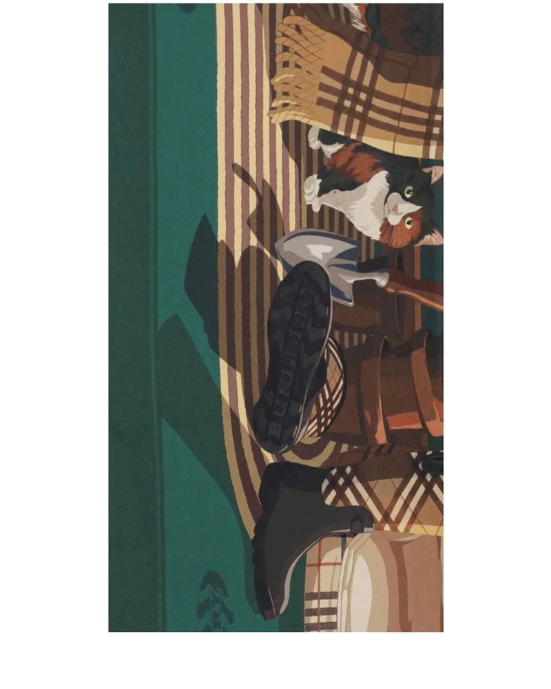 Burberry Scarves & Shawl in green, Silk — view 3