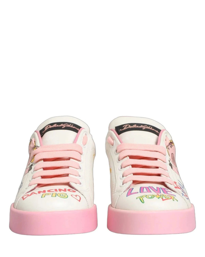 Dolce & Gabbana Sneakers in white, Calf Leather — view 2