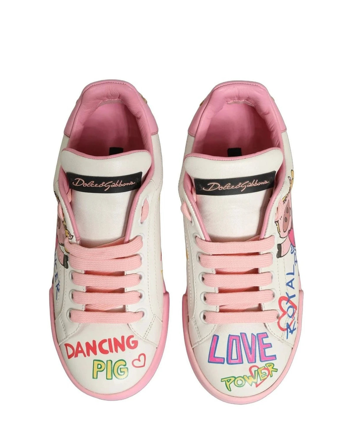 Dolce & Gabbana Sneakers in white, Calf Leather — view 3