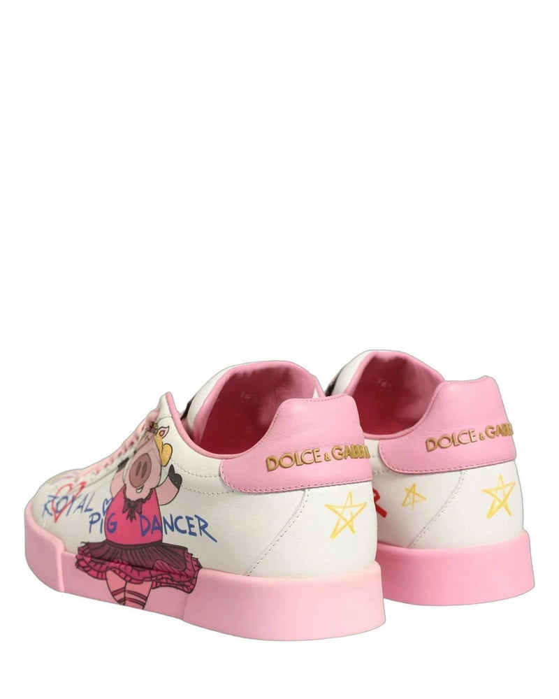 Dolce & Gabbana Sneakers in white, Calf Leather — view 5