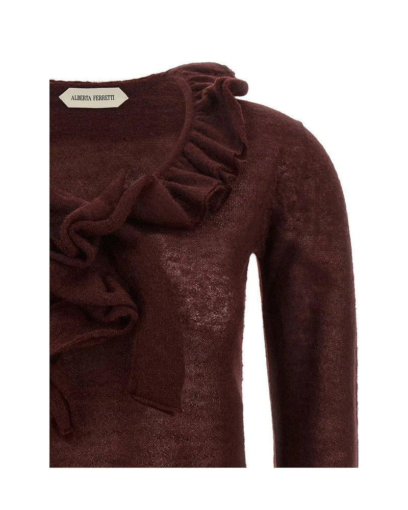 Alberta Ferretti Sweater in red — view 3
