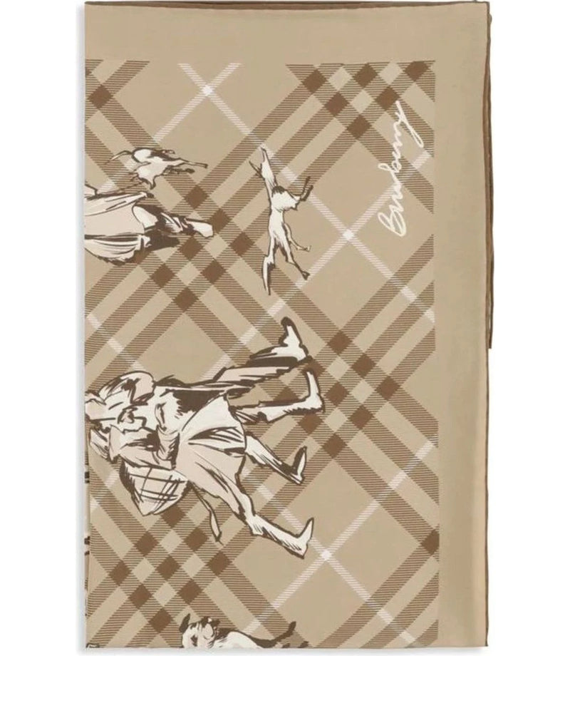 Burberry Scarves & Shawl in beige, Silk