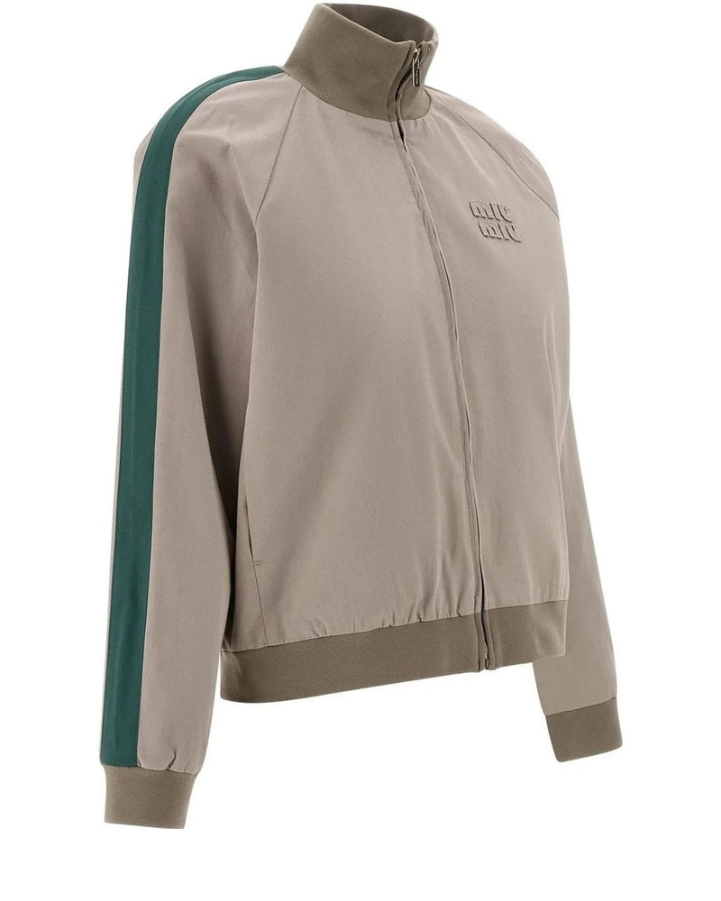 Miu Miu Track Jacket in gray — view 3