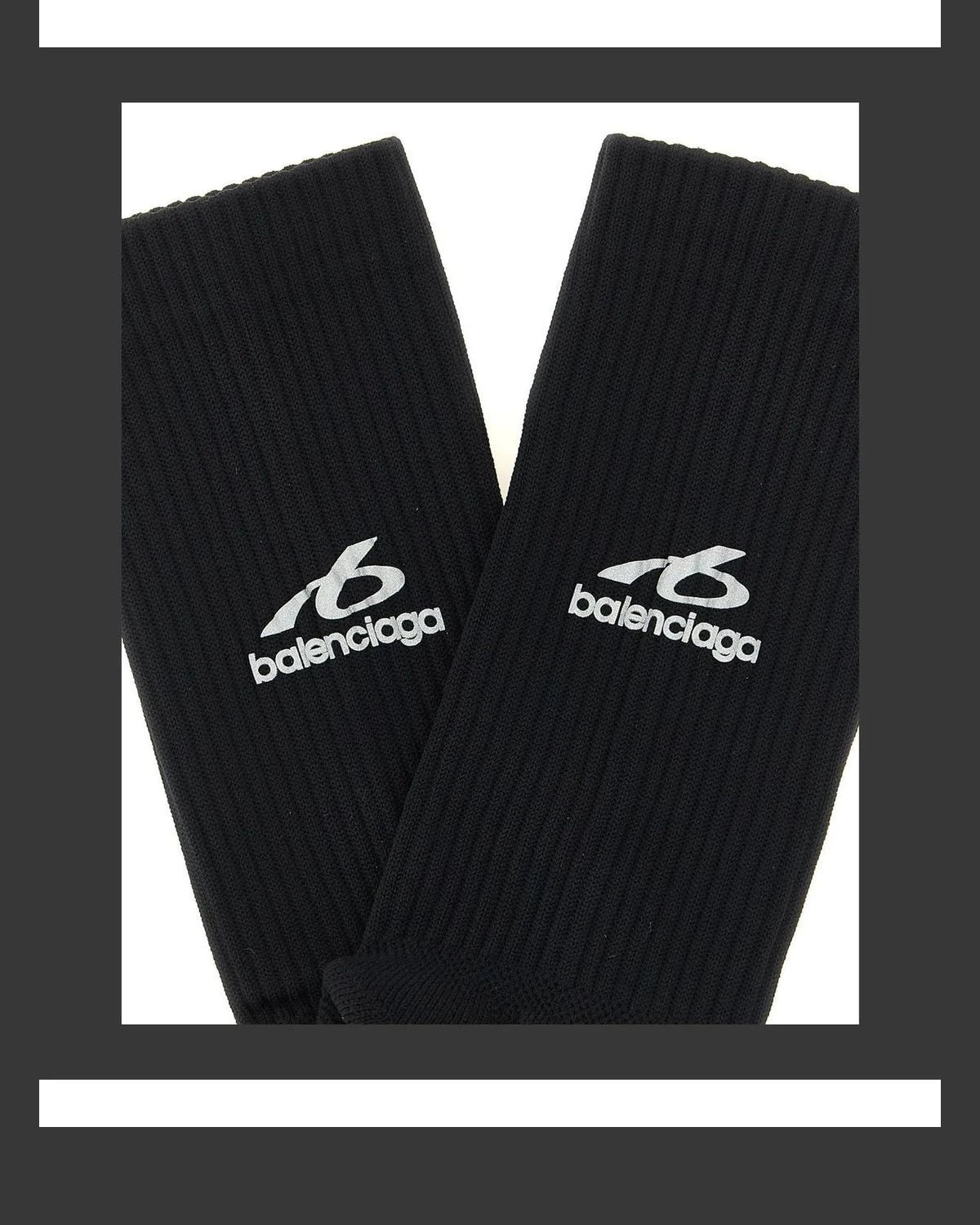 Balenciaga Crew Sock in black — view 3